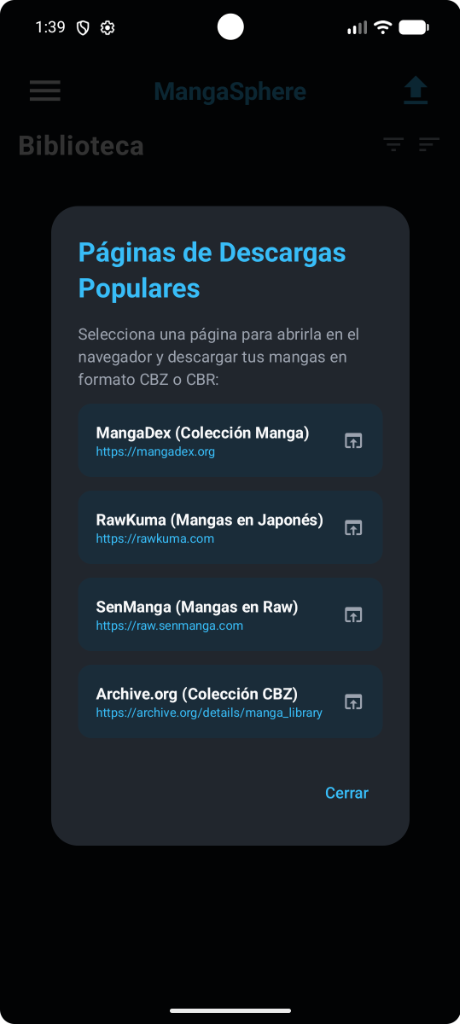 MangaSphere Download Links